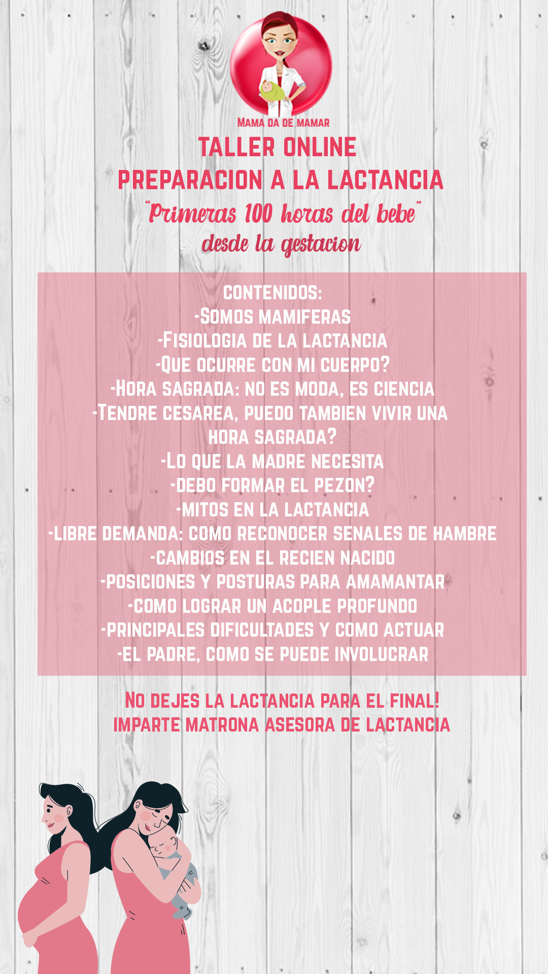 taller preparacion a la lactancia historias